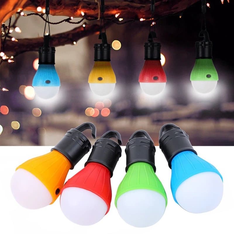 Lâmpada portátil ar livre luz  de LED , emergência/ acampamento luz LED lâmpada com gancho à prova da água/ 3 modo de cor.