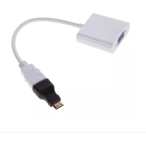 Adaptador  Hdmi + Micro Ou Mini Hdmi P/ Vga   Com Audio P/ Ligar  Projetor