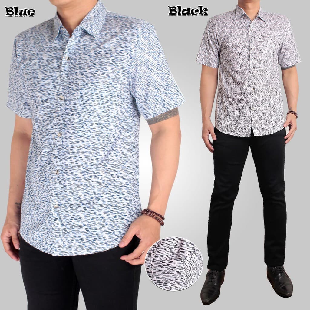 KEMEJA Irfan Camisa l Roupas Masculinas De Manga Curta Regular Não Slim fit Moda Casual Masculina