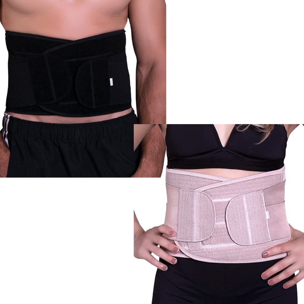 Faixa Modeladora Abdominal Elástica Regulagem Total Em Tiras Aderentes Ideal Para Correção Postural