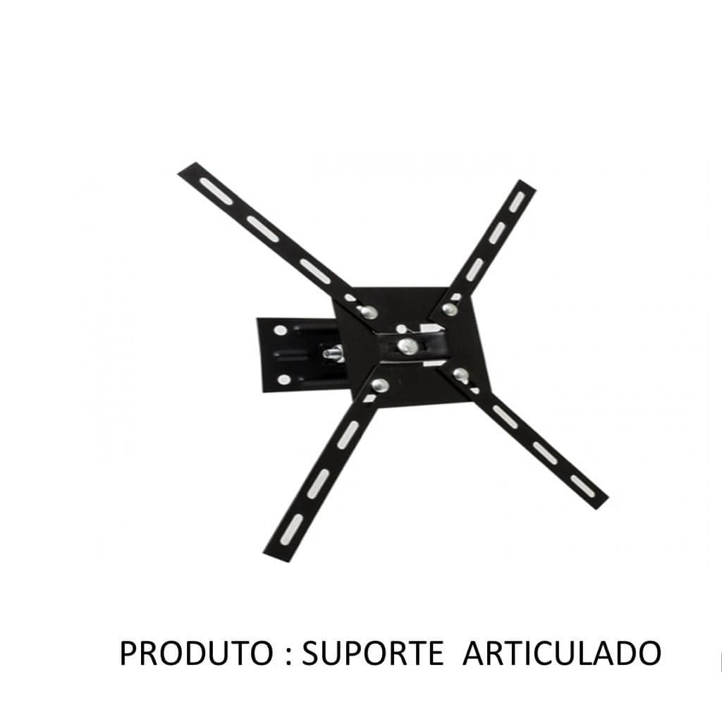 Suporte De Tv Articulado Canãa - 2 Movimentos - 1 Articulação Horizontal - 2 Inclinações Vertical - Tv De 10" A 55"