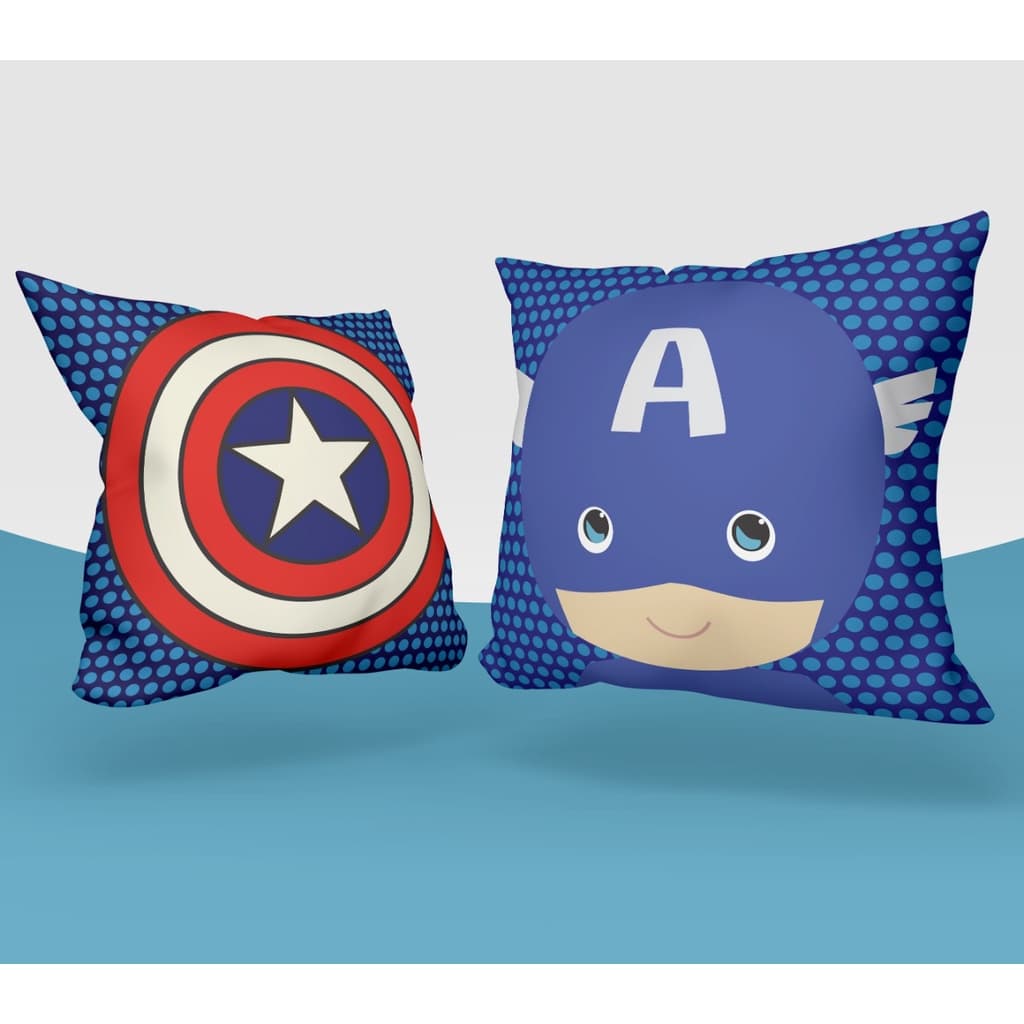 Kit 2 Capas de Almofada Infantil Oxford 45x45cm c/ zíper Decorativa Resistente Macia