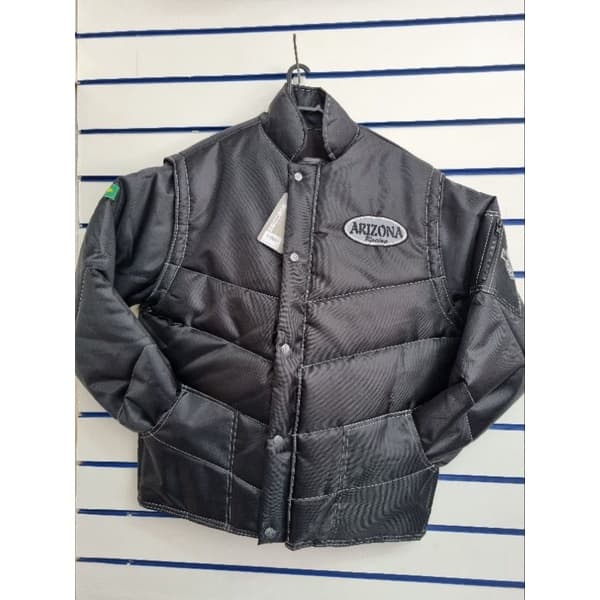 Jaqueta Motoqueiro Arizona Racing Refletiva Masculina Preta