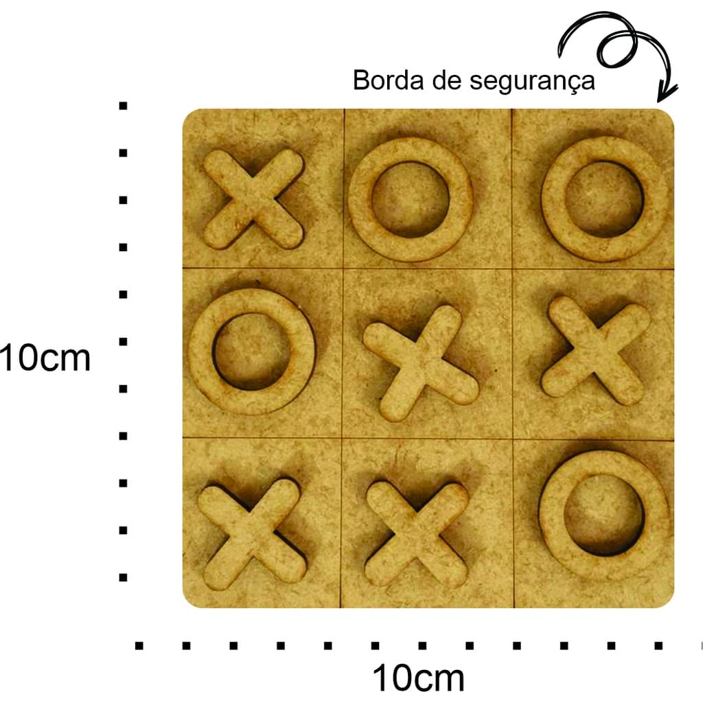 50 Jogos da velha, Jogo da Velha em MDF 10 cm Tabuleiro Jogo Brinquedo Crian莽a Lembrancinha Presente
