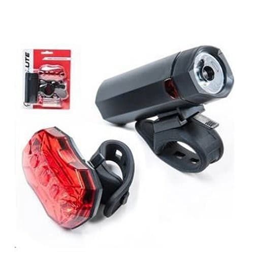 Farol Para Bike e Pisca Traseiro ABSOLUTE - Pilha