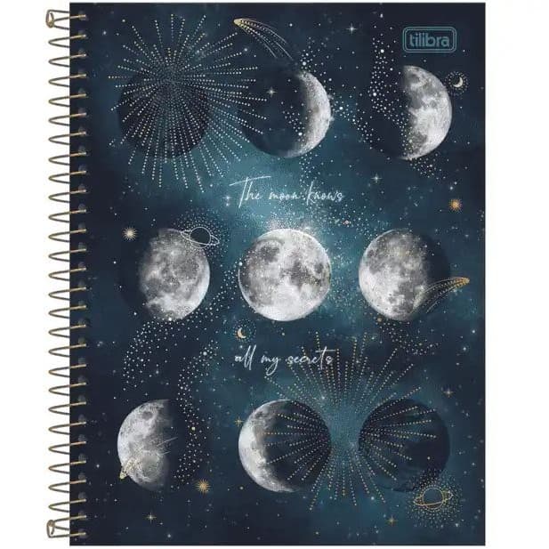 Caderno Moon 16 Matérias Magic 256 Folhas