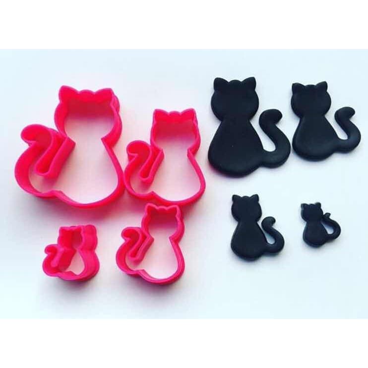Kit Cortadores Confeitaria Gatos