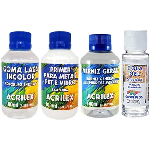 Kit Artes - Primer-Goma Laca-Cola Gel-Verniz Geral - Atacado