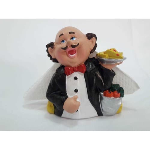 Porta Guardanapo Cozinheiro Decorativo Garçom Queijo