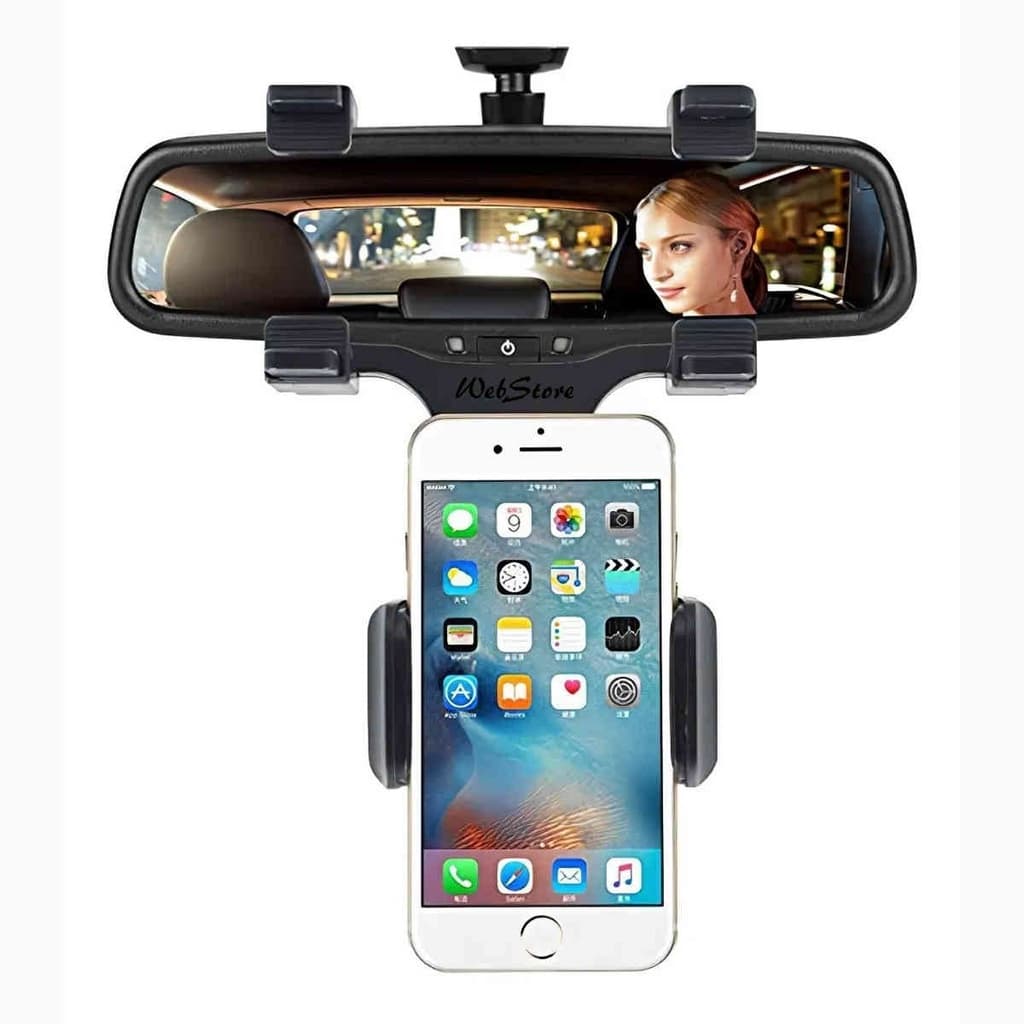 Suporte para celular veicular para retrovisor interno