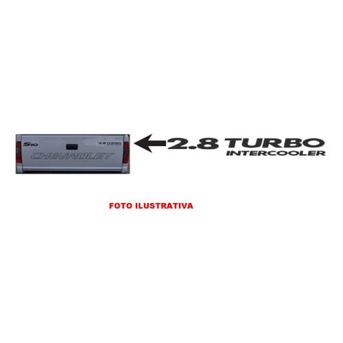 Adesivo Emblema S10 Blazer 03/ 2.8turbo Intercooler Resinado