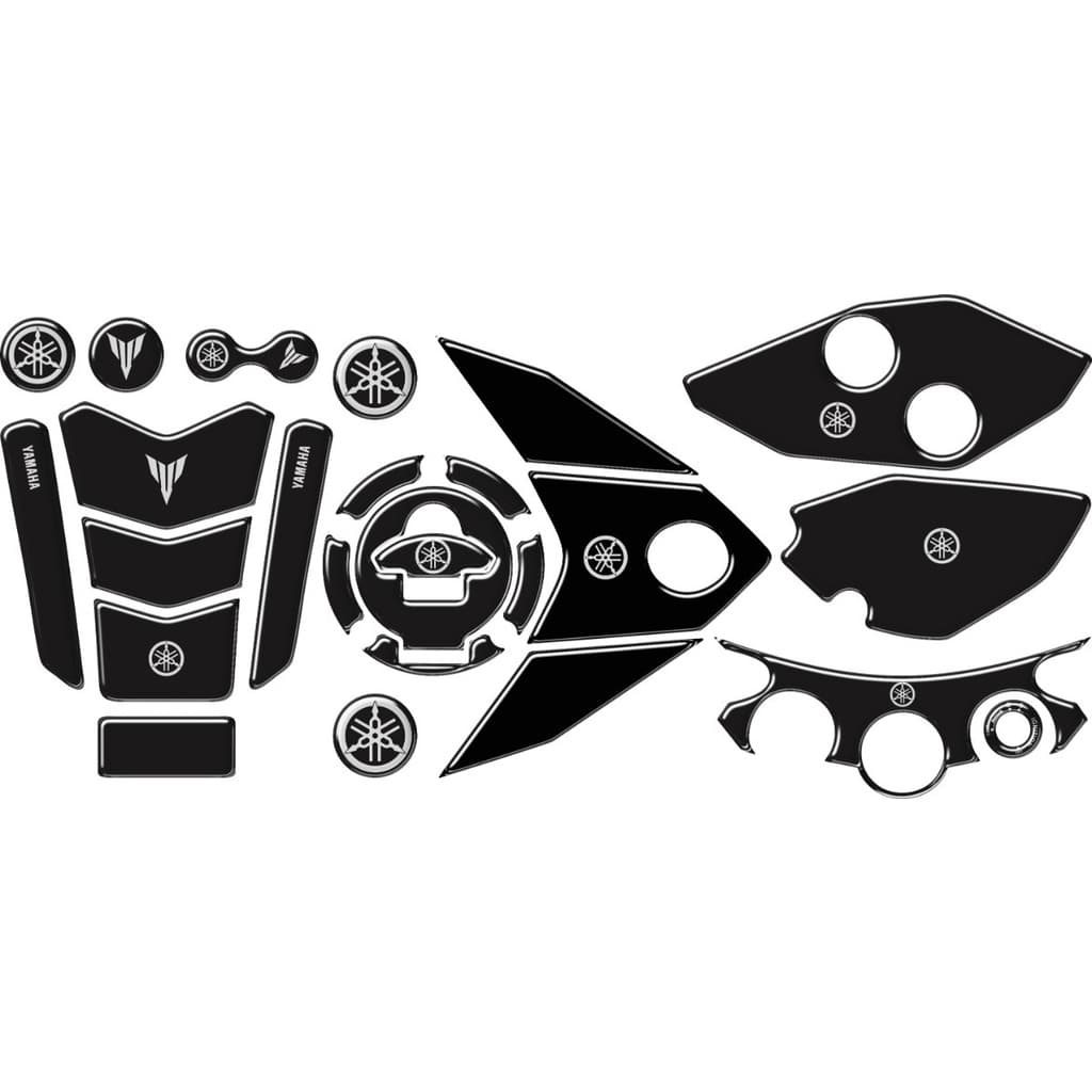 Adesivo Premium Moto Tankpad 3D Protetor Tanque Bocal Rabeta Mesa Pedaleira Yamaha Mt 03 001