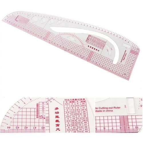 Régua Para Modelagem 3 Em 1 Flexível Patchwork ,costura, corte Promoção Dona Shô