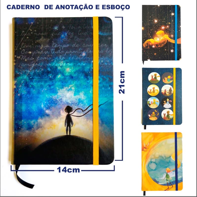 Caderno SKETCHBOOK  Pequeno príncipe Capa dura