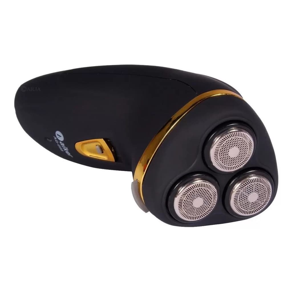 Aparelho barbeador aiker USB recarregável, ideal para fazer barba, bigode e costeleta AG-098 7892018122415 PE-RE-ESC-EST4-PRATEL-02-C