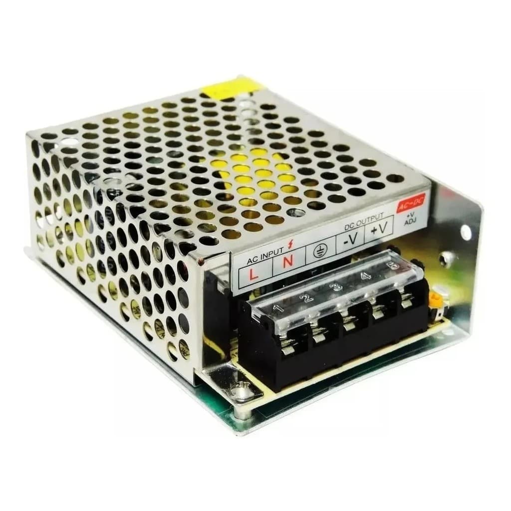 Fonte Chaveada 12v 5a 60w Camera Fita Led Som Bivolt Colmeia