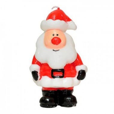 Vela 3d Papai Noel 5cm X 4,5cm
