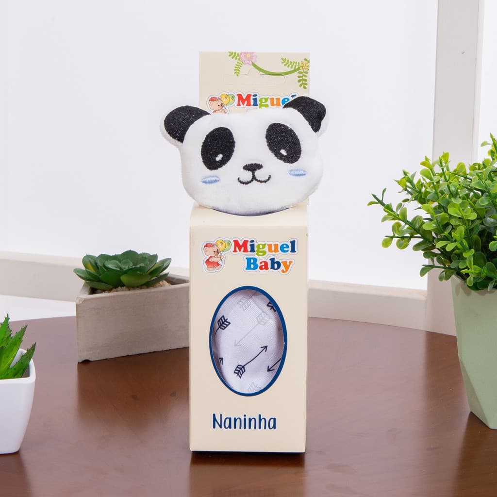 Naninha Para Bebê Panda Azul