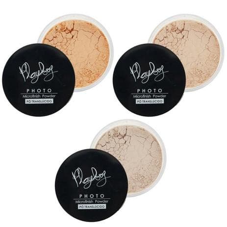 Pó facial translucido - microfinish powder - Playboy - PlayBoy makeup