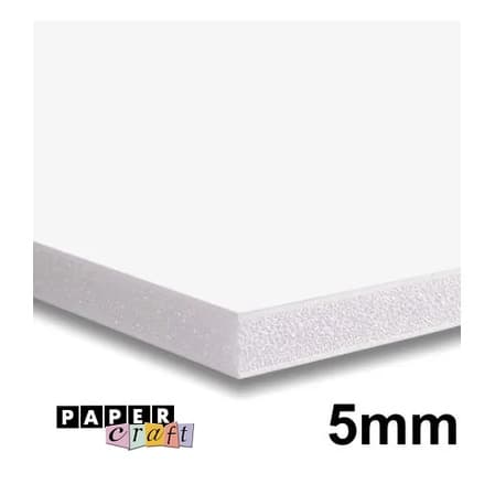 2x Placa Foam Board 35x50 Branco 5mm Contracole Papel Pluma