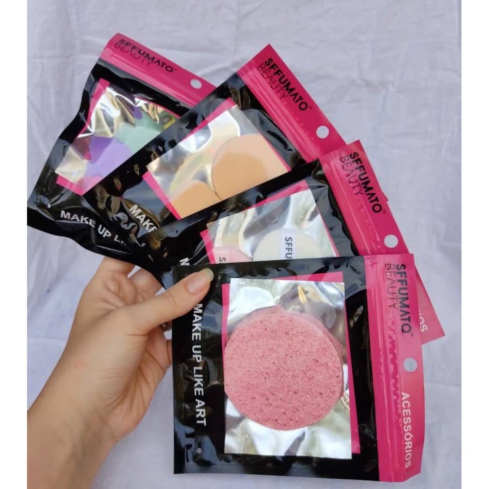 Esponja para Maquiagem / Esponjas para Rosto / Maquiagem  / Limpeza de Pele  / Esponja para Base ,Pó , Esfoliação rosto e blush / Maquiadores /Salões de Beleza
