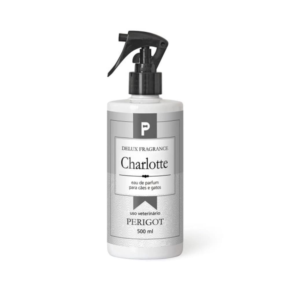 Perfume Alta Fixação Colônia Charlote Delux Perigot 500ml para Cães e Gatos