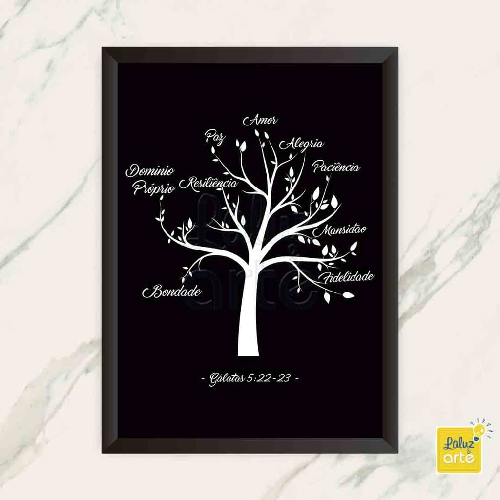 Quadro Gálatas/Quadros Bíblicos/Mensagem Bíblica/Frutos do Espírito