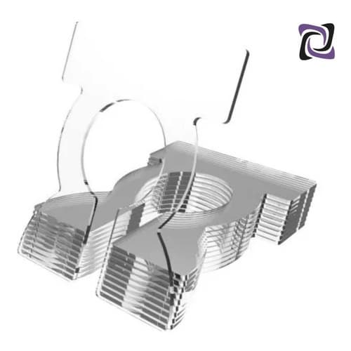 Kit 10 Un. Separador E Organizador De Cabides  Acrílico 2mm