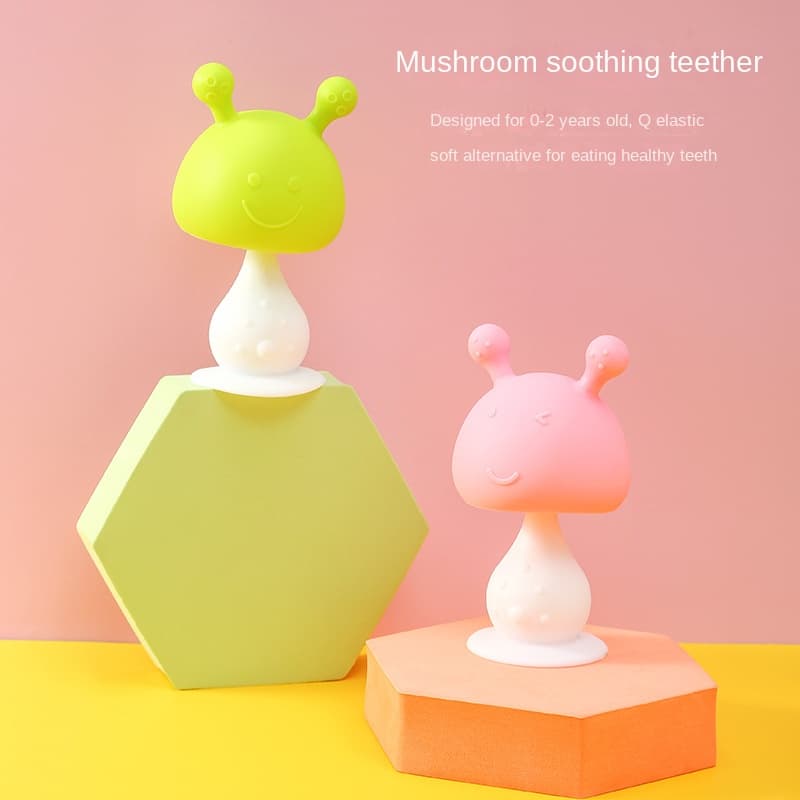 Cogumelo Baby Silicone Teether Infantil Pacifier Products 0-24M