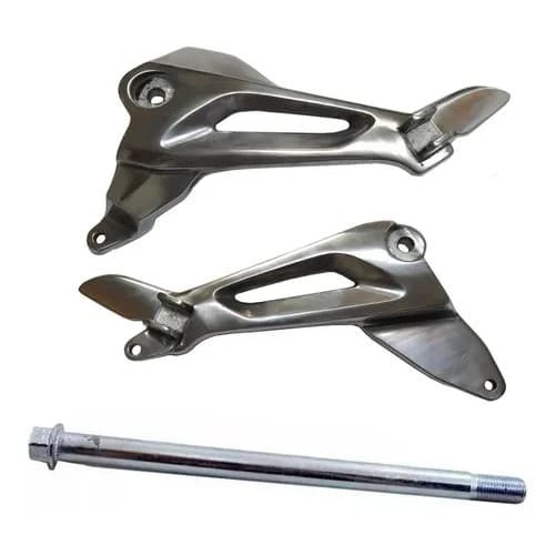 Suporte Pedaleira Bacalhau Cg Titan 150 Mix/fan Com Eixo 2009 2010 2011 2012 2013
