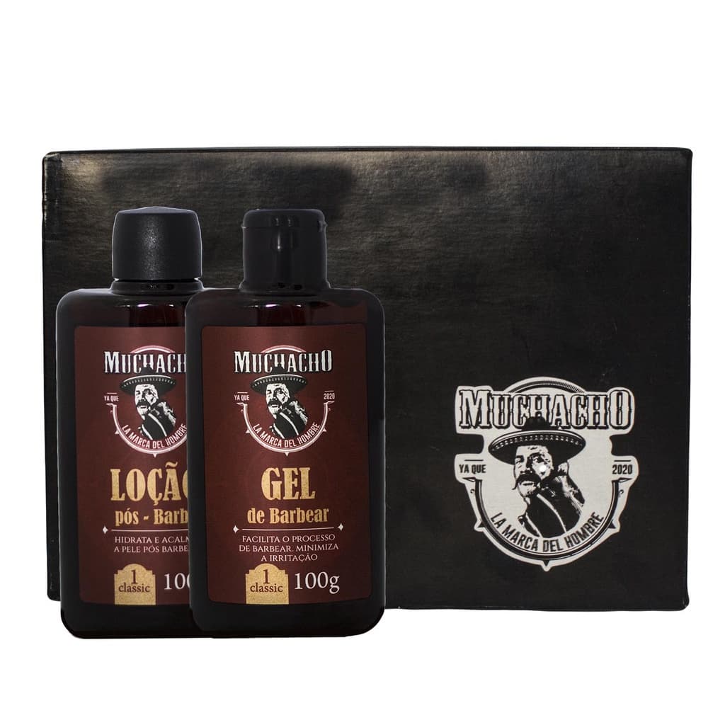 Kit Dia dos Pais Gel de Barbear + Loção Pós Barba - Muchacho Classic
