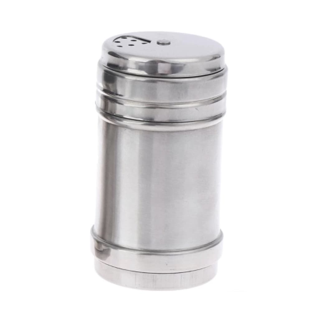 Saleiro em  Inox 9.5cm com Tampa Abertura de 3 Tamanhos - HM9125 / 9150 - 100% Garantido