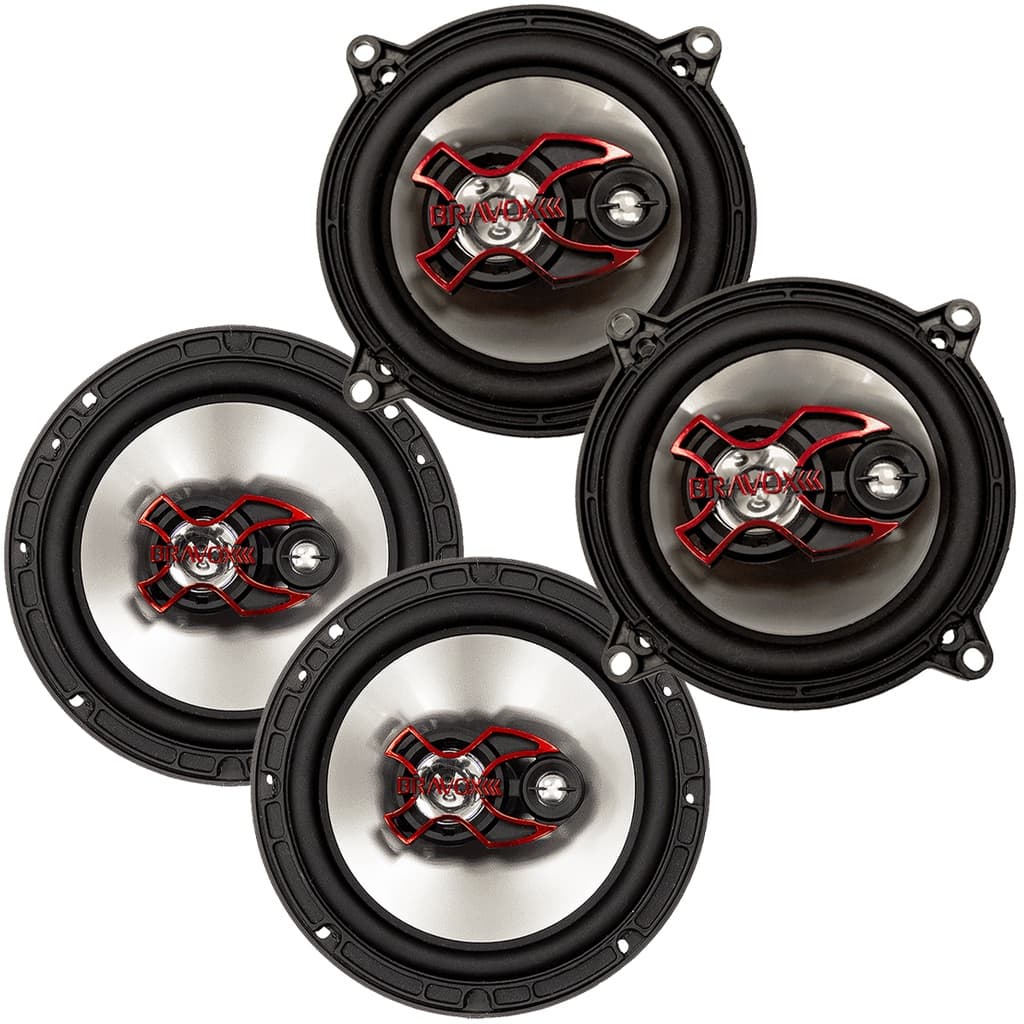 Par Alto Falantes De 6 E 5 Polegadas Bravox B3x60 E B3x50 X Vários Carros
