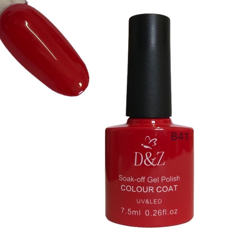 Vermelho Esmalte em Gel DeZ 7,5ml Secagem Led/UV