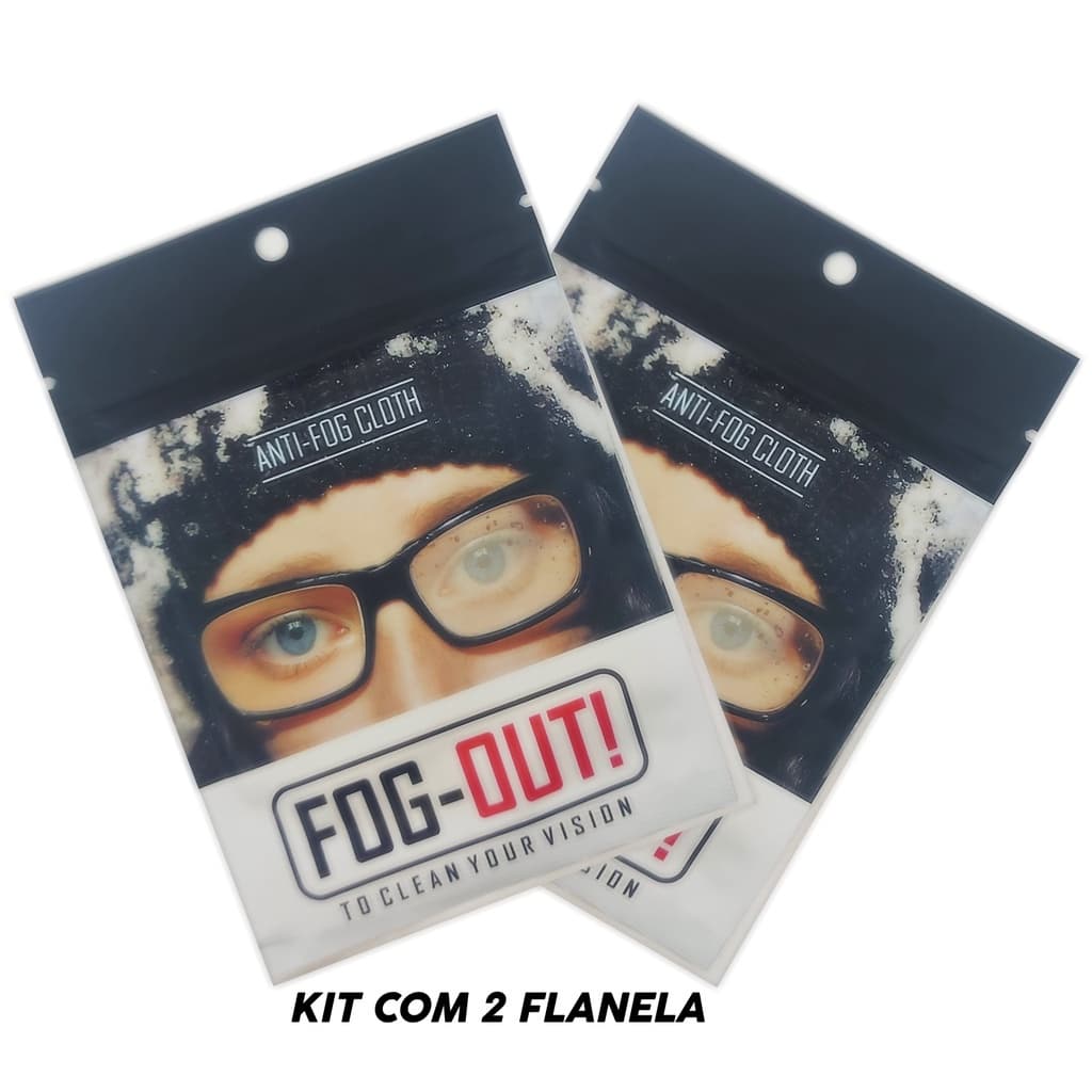 *promo* Kit 2 Flanela Antiembaçante Óculos, Viseira