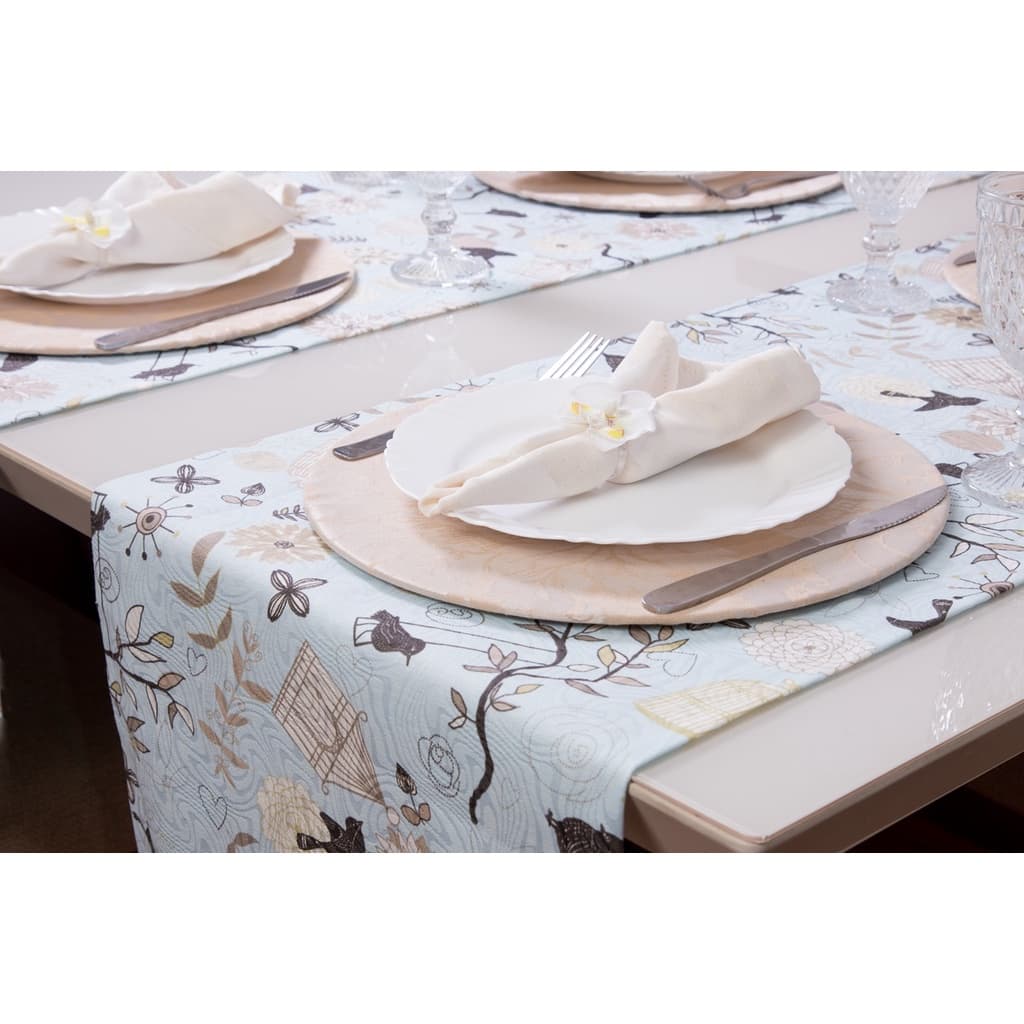 Caminho de Mesa Trilho Decorativo Jaccard 1,60 Sala De Estar