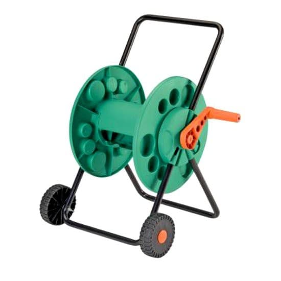 Enrolador Suporte Mangueira Jardim Até 55m C/roda Tramontina