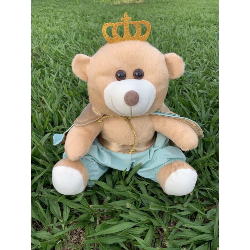URSO PRÍNCIPE TAMANHO MÉDIO 26 CM ANTIALÉRGICO