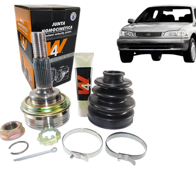 Junta Homocinética Toyota Corolla 1.6/1.8 1999 2000 2001 Com Abs Trava Interna Dentes 24 Int X 26 Ext