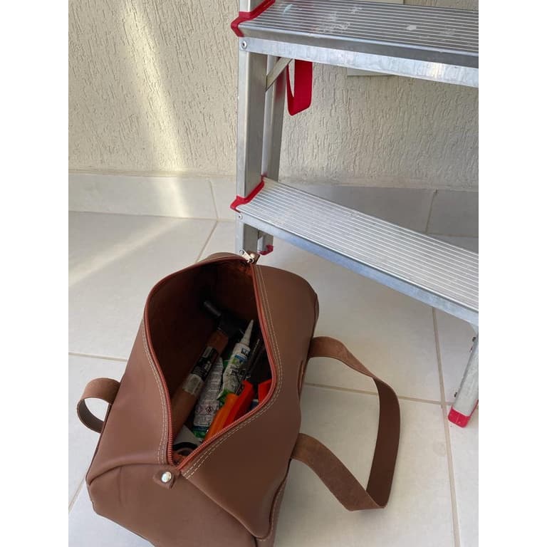 Bolsa Mala De Mão Couro Legítimo Para Ferramentas