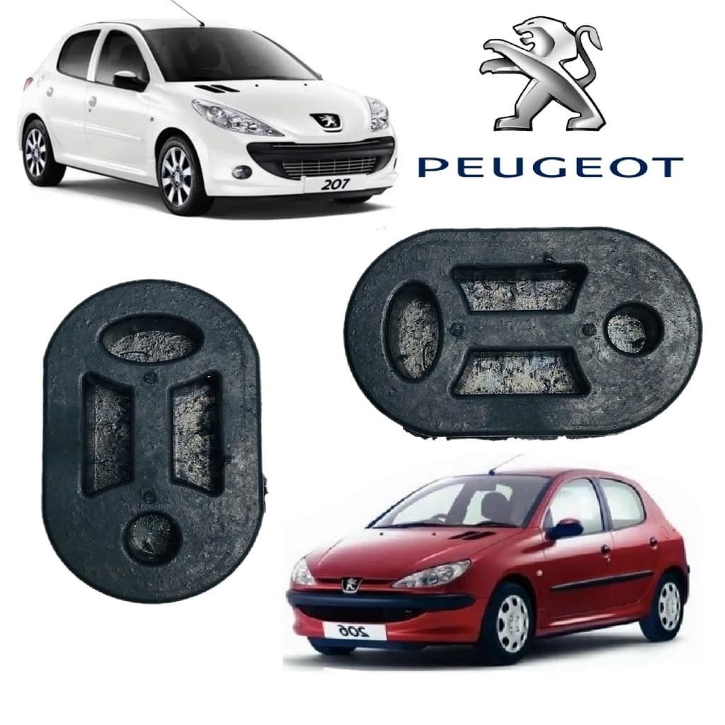Coxim Suporte do escapamento Borracha Trazeiro Peugeot 206 e 207 Todos
