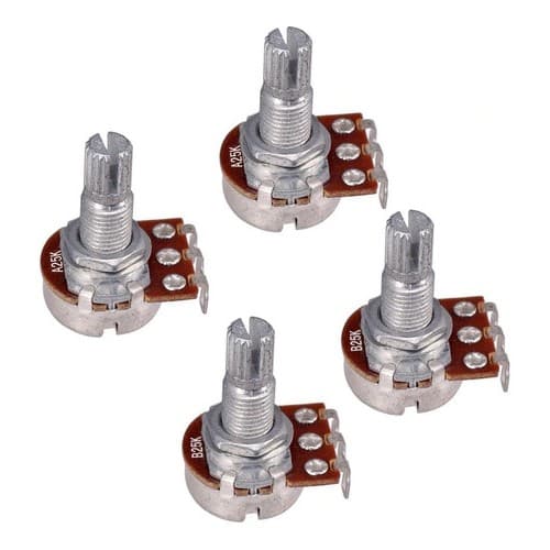 Kit Potenciômetros 25k (2a + 2b) 4 Unidades Ideal Para Emg