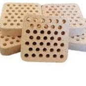 Base Para Corais Ceramica Furos 3,6 X 3,6 X 1 Cm Kit 10 Unidades