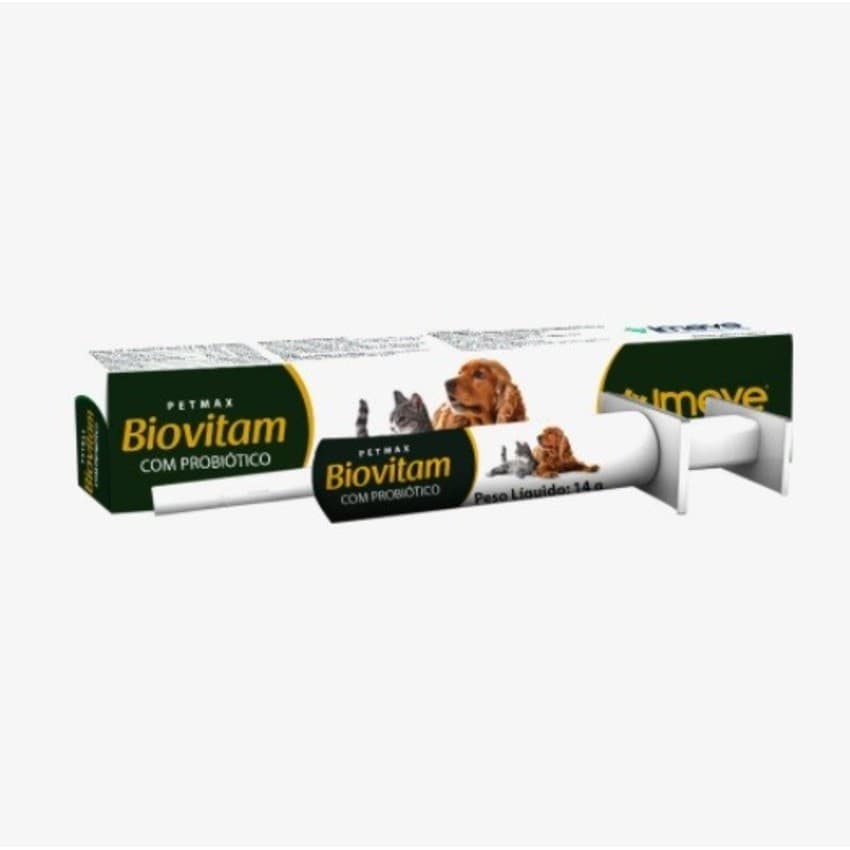 Biovitam - suplemento vitamínico + probiótico para cães e gatos
