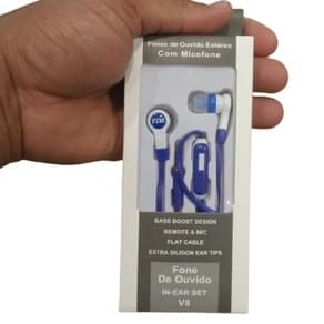 Fones De Ouvido Com Microfone para Celular, Tablet, Computador ,mp3 Kit com 10 unidades