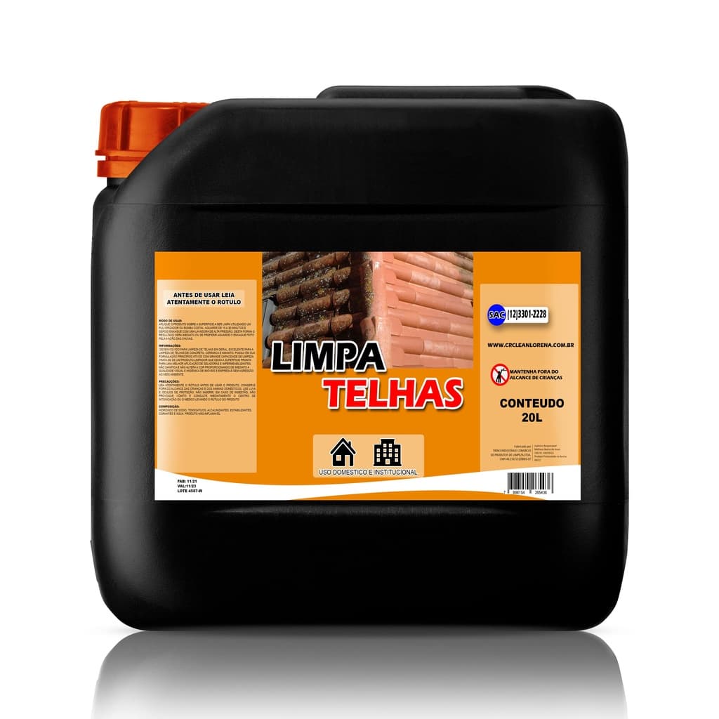 Limpa Telhado - 20 Litros Limpeza pesada
