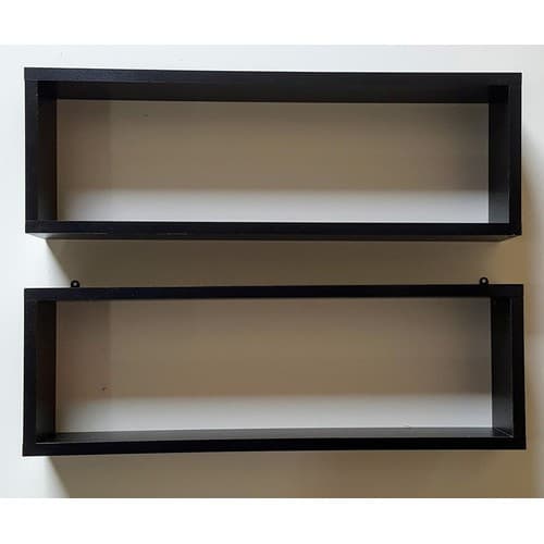 Kit Com 2 Nichos Retangulares PRETOS 100% MDf
