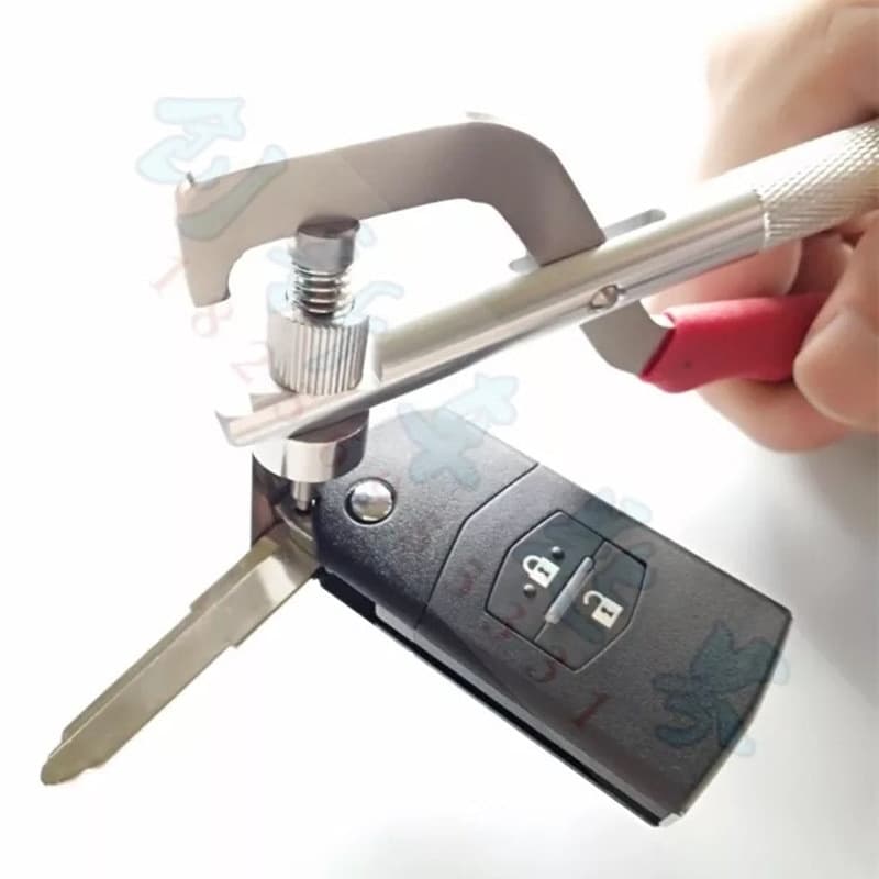 Braçadeira de chave dobrável com pino de divisão de chave de carro, ferramenta para remoção de chave de flip