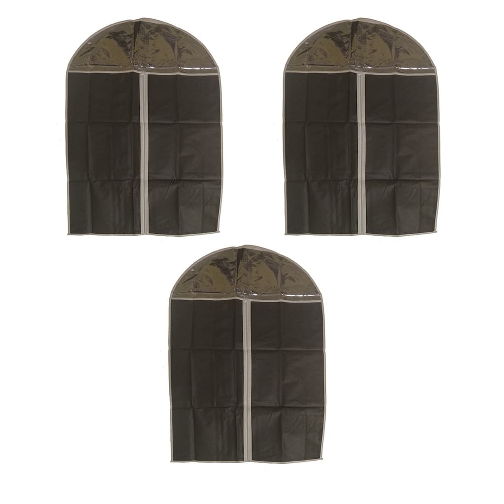 Kit 3 Capas Protetora Com Zíper Para Terno Jaquetas Roupas Para Guarda Roupa Arara Lojas Casa