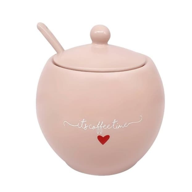 Açucareiro Porcelana Lamour Rosa 350 ML
